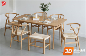 Dining Table Set Skp Files